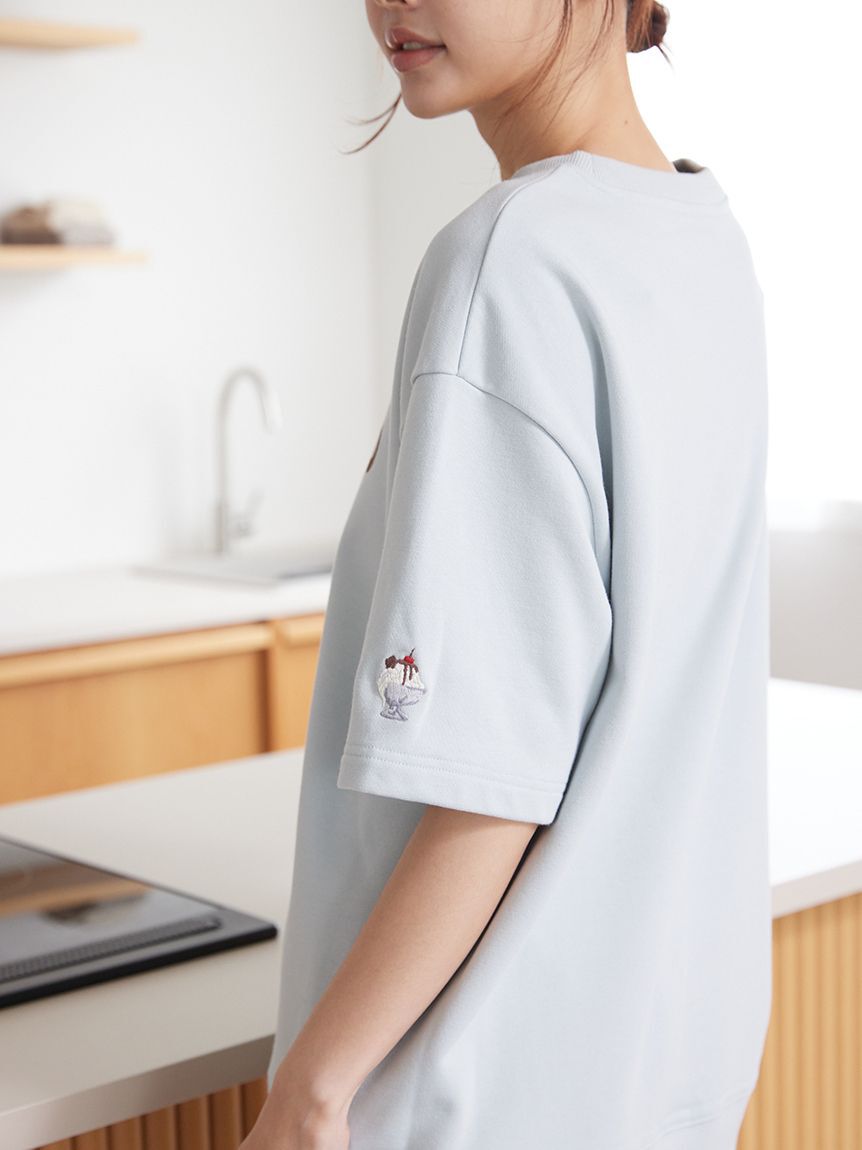gelato pique「【UNISEX】裏毛ロゴプリントプルオーバー」|ルームウェア|
