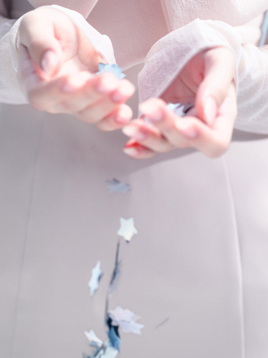 SNIDEL「オフショルリボンドレス」|ドレス|