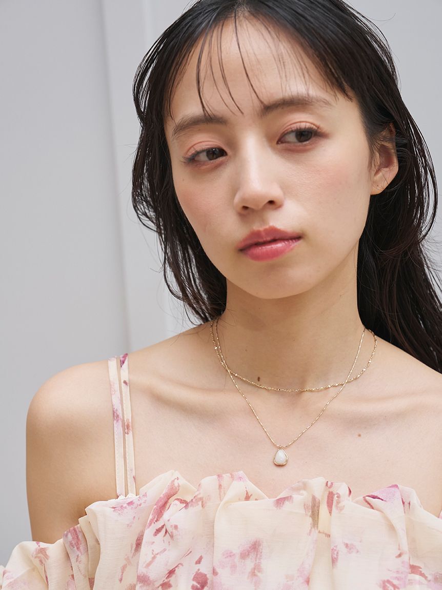 SNIDEL「ナチュラルストーンネックレス」|ネックレス|