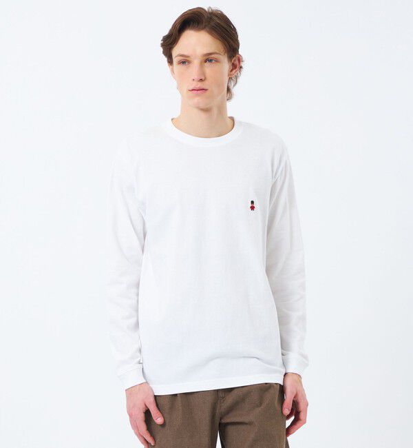 MACKINTOSH PHILOSOPHY「【WEB&一部店舗限定】バッキンガムベア 5.6オンス天竺 ワンポイントクルーネック」|Tシャツ・カットソー|ホワイト
