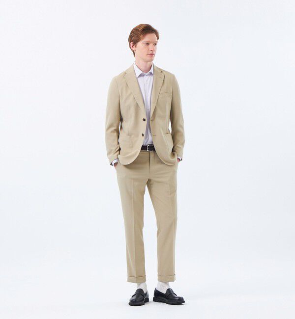 MACKINTOSH PHILOSOPHY「トロッター ウルトラライトトラウザーズ ナローサッカーストライプ」|スラックス|