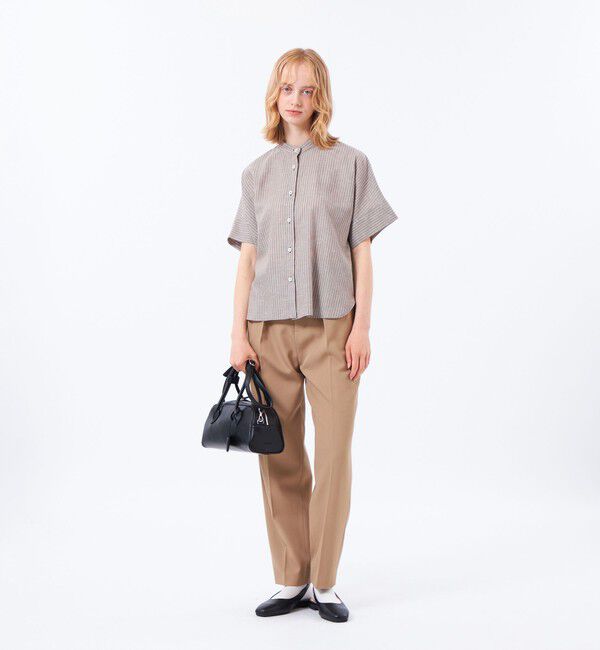 MACKINTOSH PHILOSOPHY「リネンミックスバンドカラーシャツ」|シャツ・ブラウス|