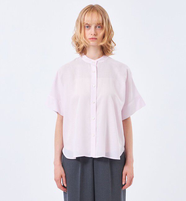 MACKINTOSH PHILOSOPHY「リネンミックスバンドカラーシャツ」|シャツ・ブラウス|