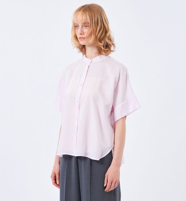 MACKINTOSH PHILOSOPHY「リネンミックスバンドカラーシャツ」|シャツ・ブラウス|