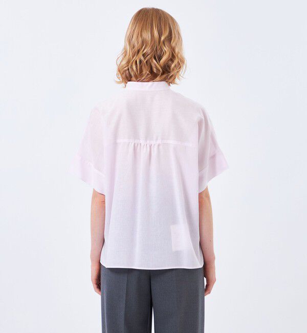 MACKINTOSH PHILOSOPHY「リネンミックスバンドカラーシャツ」|シャツ・ブラウス|