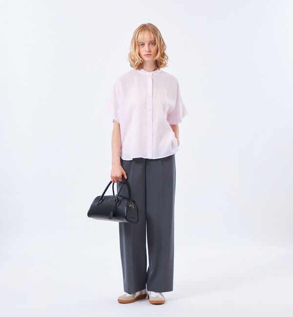 MACKINTOSH PHILOSOPHY「リネンミックスバンドカラーシャツ」|シャツ・ブラウス|