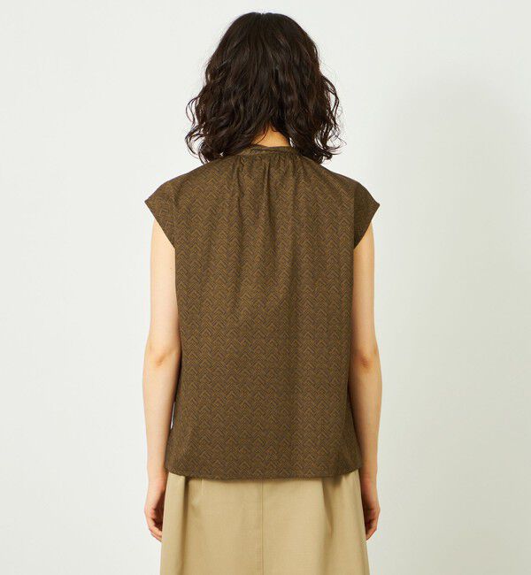MACKINTOSH PHILOSOPHY「GREY LABEL ジオメトリックスタンドカラーブラウス」|シャツ・ブラウス|