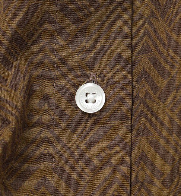 MACKINTOSH PHILOSOPHY「GREY LABEL ジオメトリックスタンドカラーブラウス」|シャツ・ブラウス|