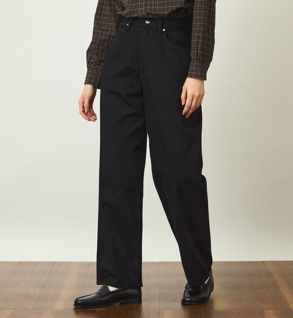 MACKINTOSH PHILOSOPHY「GREY LABEL シンチバックワイドデニム」|デニム|ブラック