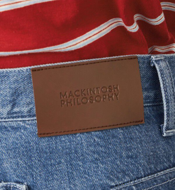 MACKINTOSH PHILOSOPHY「GREY LABEL シンチバックワイドデニム」|デニム|
