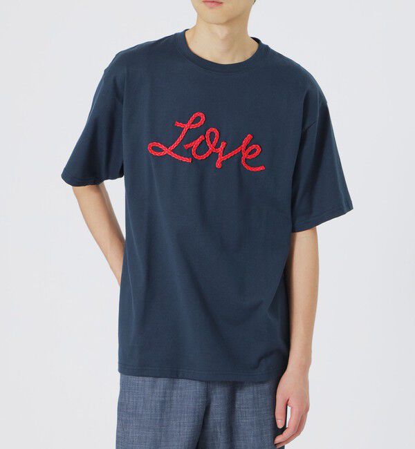  「LOVEコード刺繍Tシャツ」|Tシャツ・カットソー|