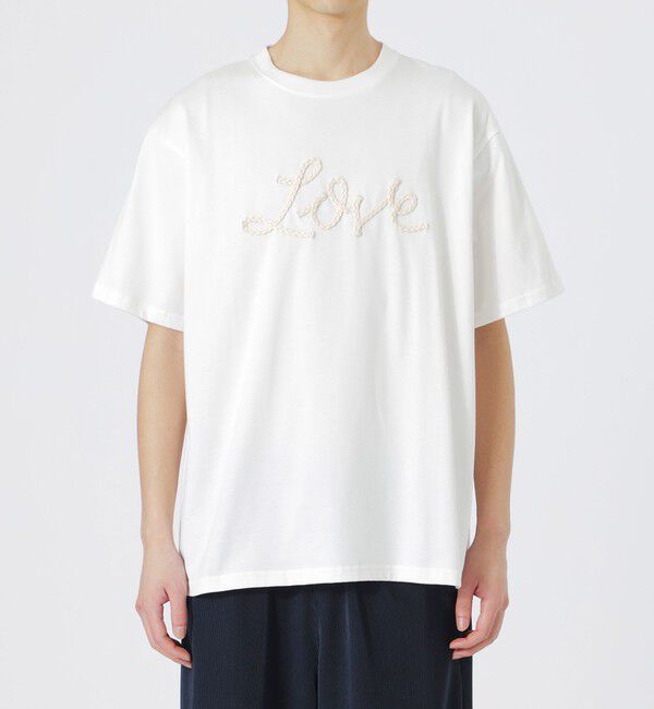  「LOVEコード刺繍Tシャツ」|Tシャツ・カットソー|