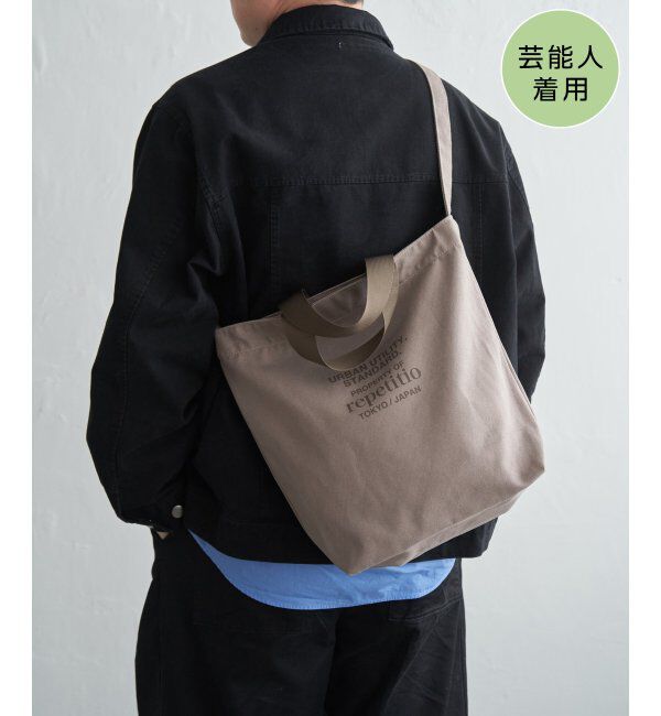 ikka「2wayキャンバスショルダーバッグ」|その他|グレー