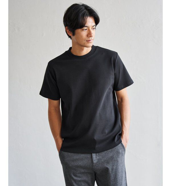 IKKA LOUNGE「レイカンポンチジャケットTシャツ」|Tシャツ・カットソー|ブラック