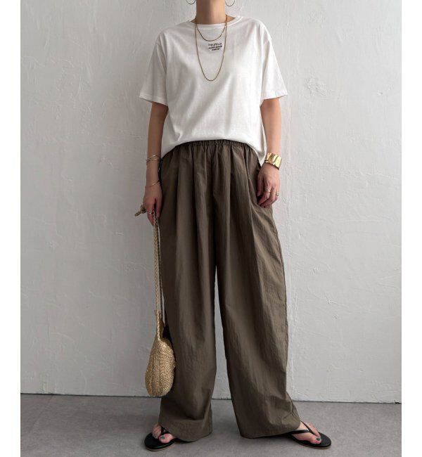 Lbc with Life「ミニロゴ刺繍Tシャツ」|Tシャツ・カットソー|