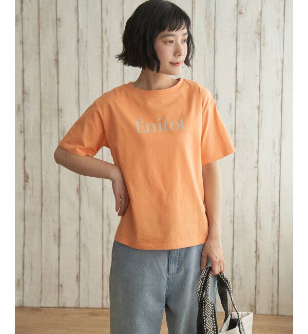 Lbc with Life「コットンロゴプリントTシャツ」|Tシャツ・カットソー|
