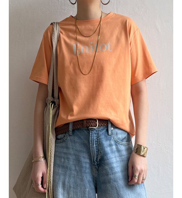 Lbc with Life「コットンロゴプリントTシャツ」|Tシャツ・カットソー|