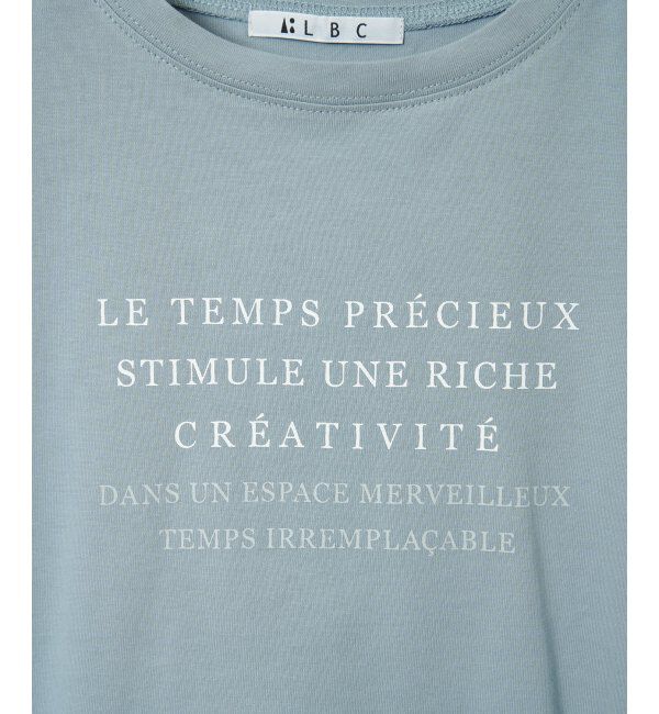 Lbc with Life「コットンロゴプリントTシャツ」|Tシャツ・カットソー|