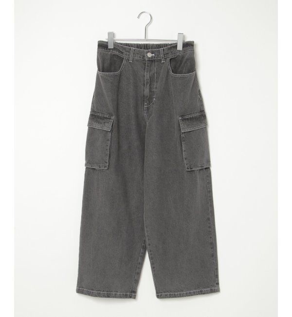 VENCE share style「VISION STREET WEAR ビジョンストリートウェア ロゴデニムカーゴパンツ」|その他|グレイ