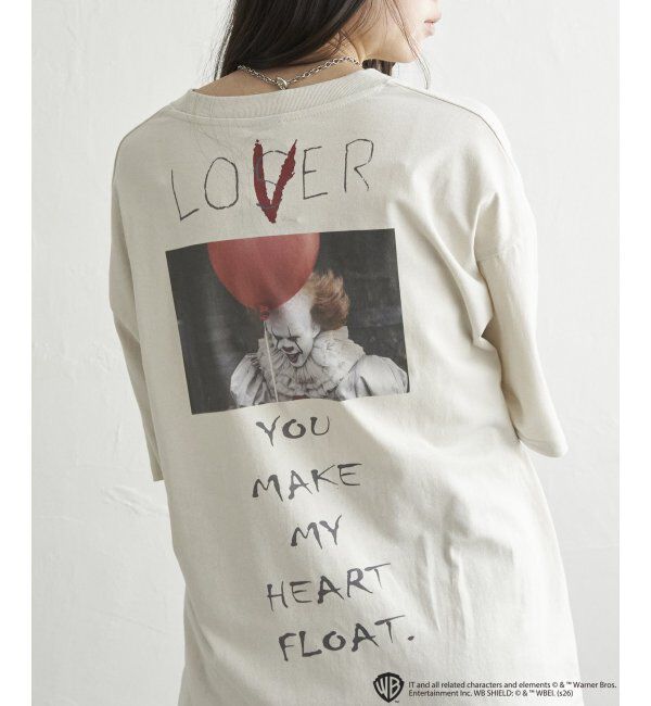 VENCE share style「USED風 IT イット プリントTシャツ 1」|Tシャツ・カットソー|オフホワイト