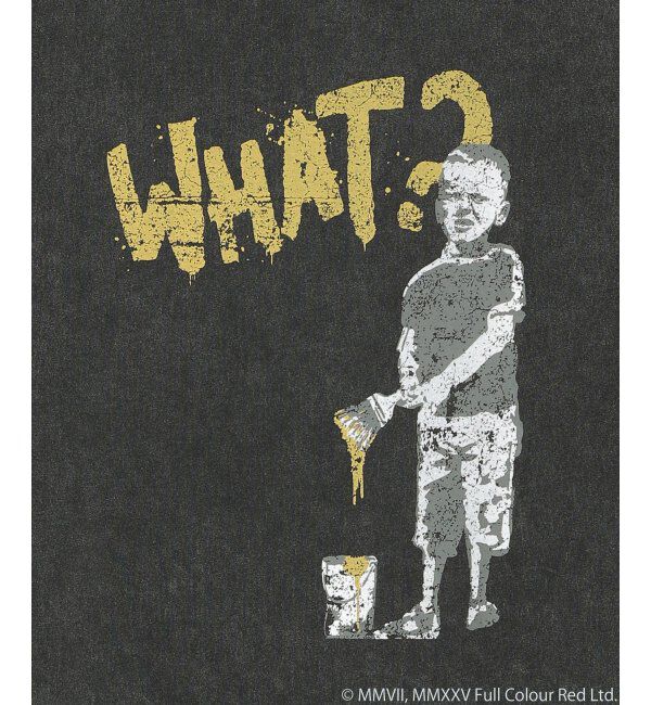 VENCE share style「Banksy バンクシー Whatever Boy スノーウォッシュTシャツ」|Tシャツ・カットソー|