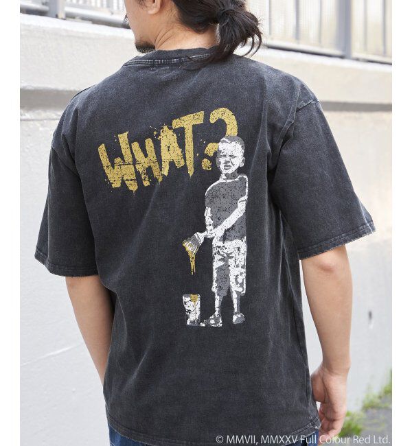 VENCE share style「Banksy バンクシー Whatever Boy スノーウォッシュTシャツ」|Tシャツ・カットソー|