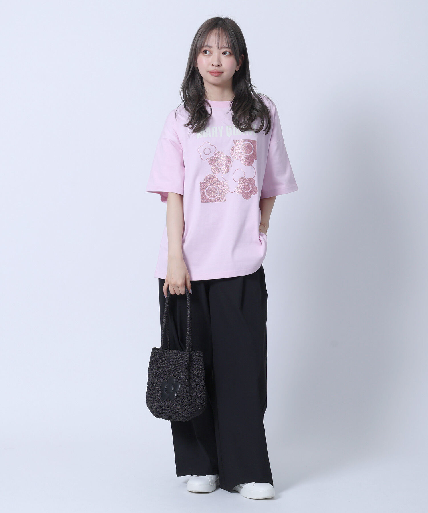 MARY QUANT「ラメクロッシェ ミニトート」|トートバッグ|