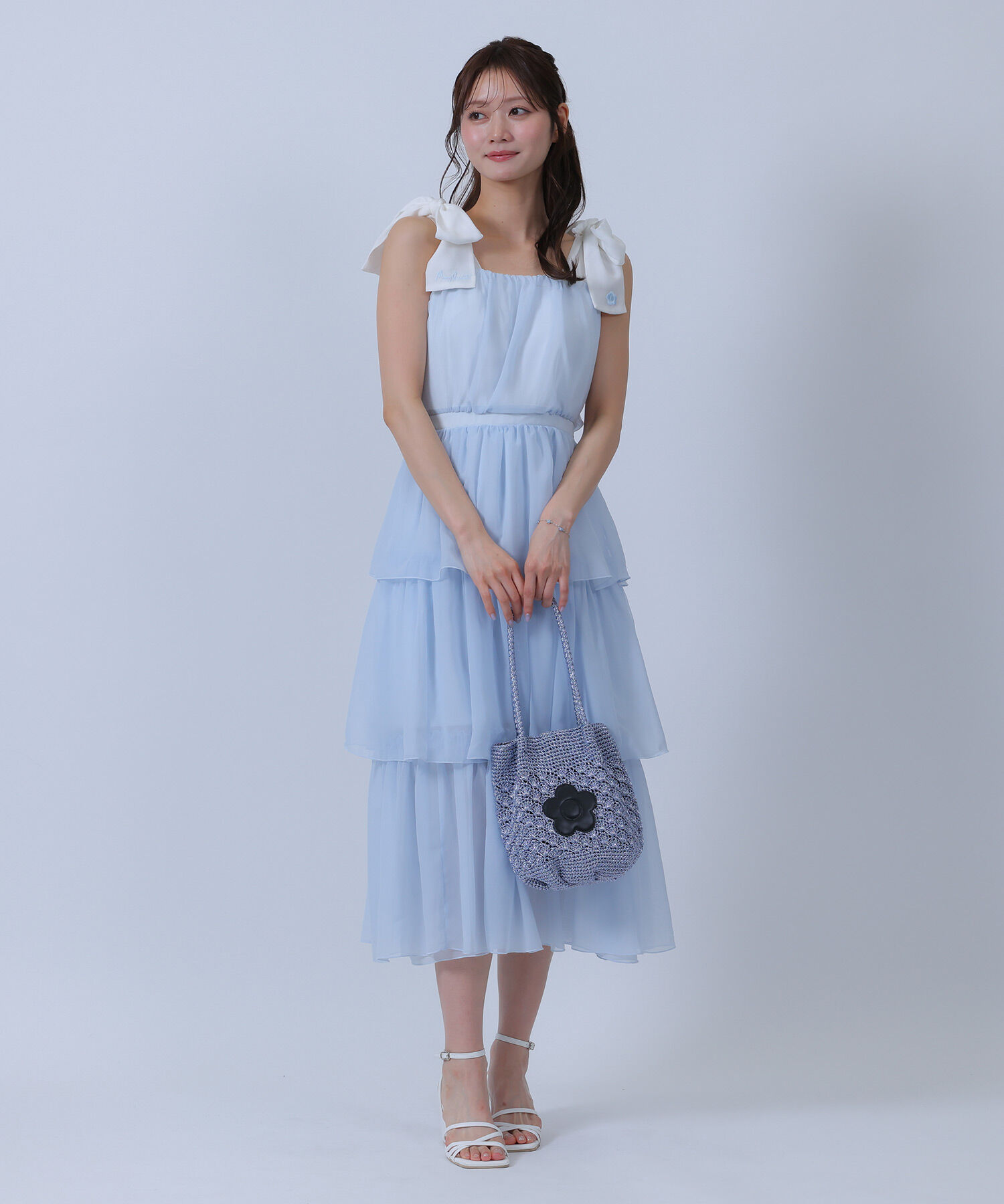 MARY QUANT「ラメクロッシェ ミニトート」|トートバッグ|