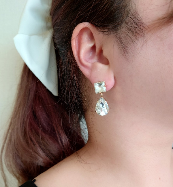 MARQUISE「クリアビジューピアス」|ピアス|