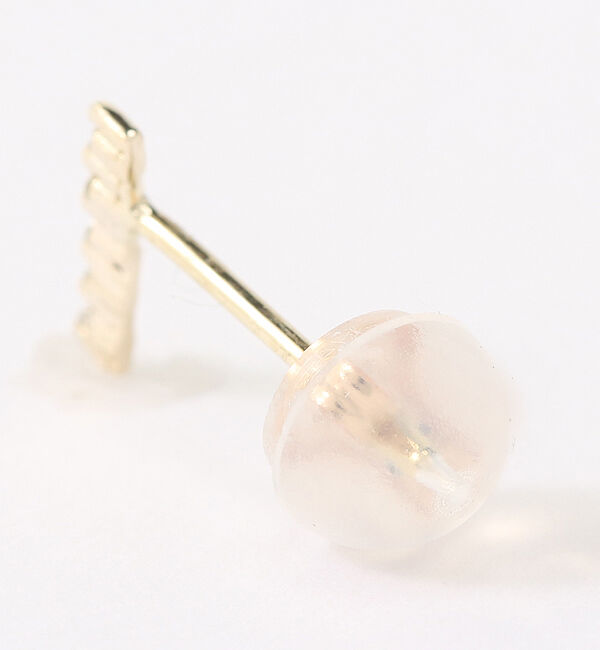  「ダイヤモンド ライン ピアス | K10YG〈世界最小〉」|ピアス|