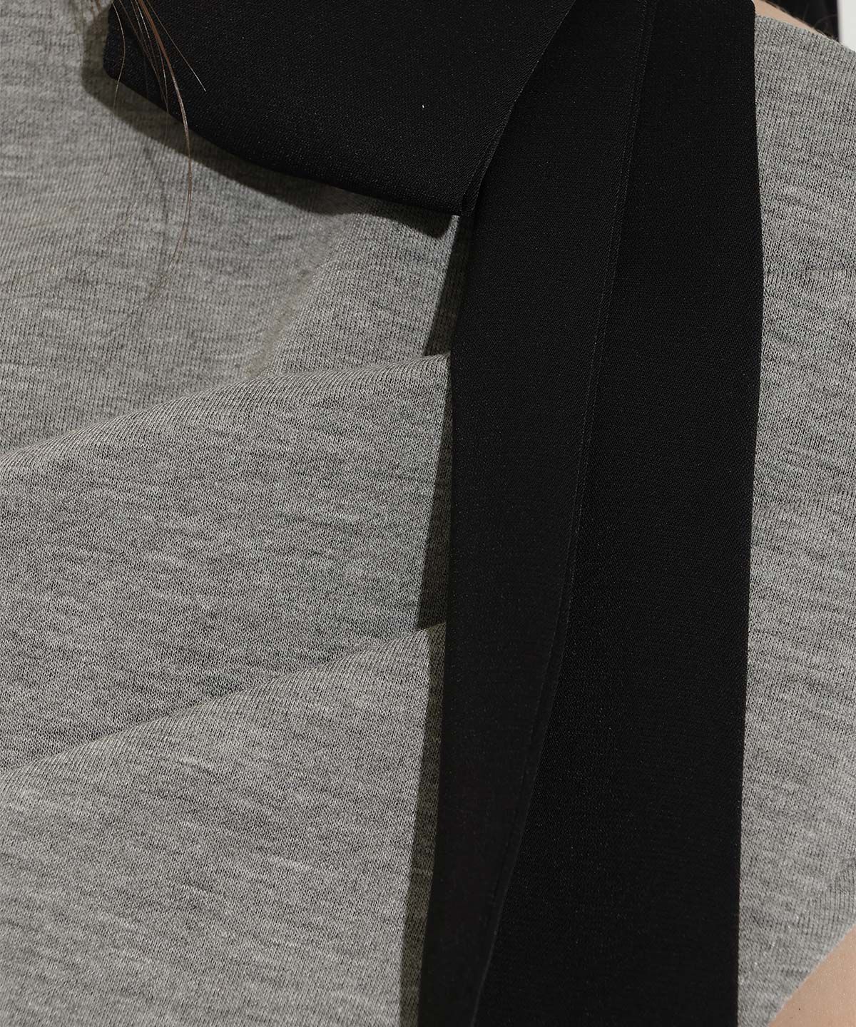 WILLSELECTION「リボンショルダードレープカットトップス」|Tシャツ・カットソー|