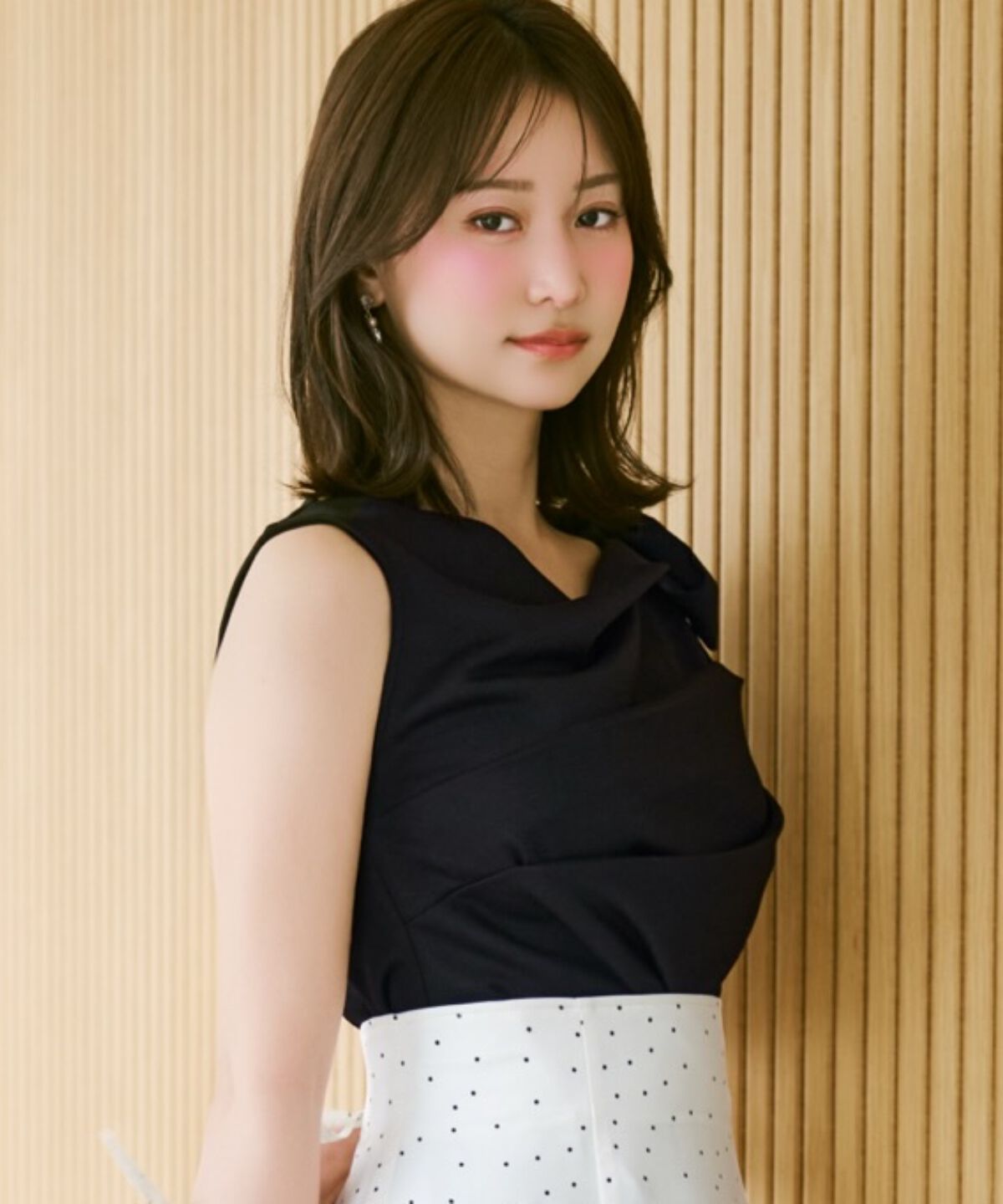 WILLSELECTION「リボンショルダードレープカットトップス」|Tシャツ・カットソー|