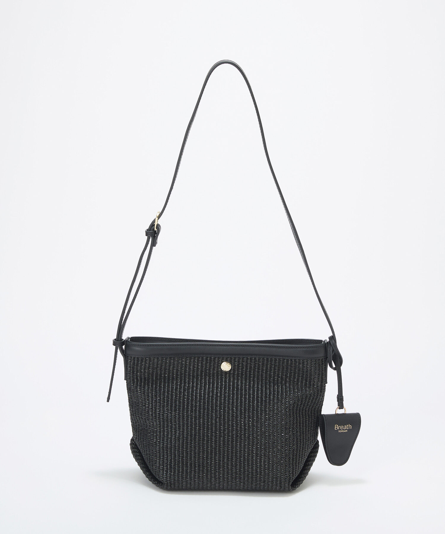 TOPKAPI BREATH「【Breath TOPKAPI】サングラスホルダー付き レザーコンビ カゴ ショルダーバッグ 」|ショルダー・メッセンジャー|