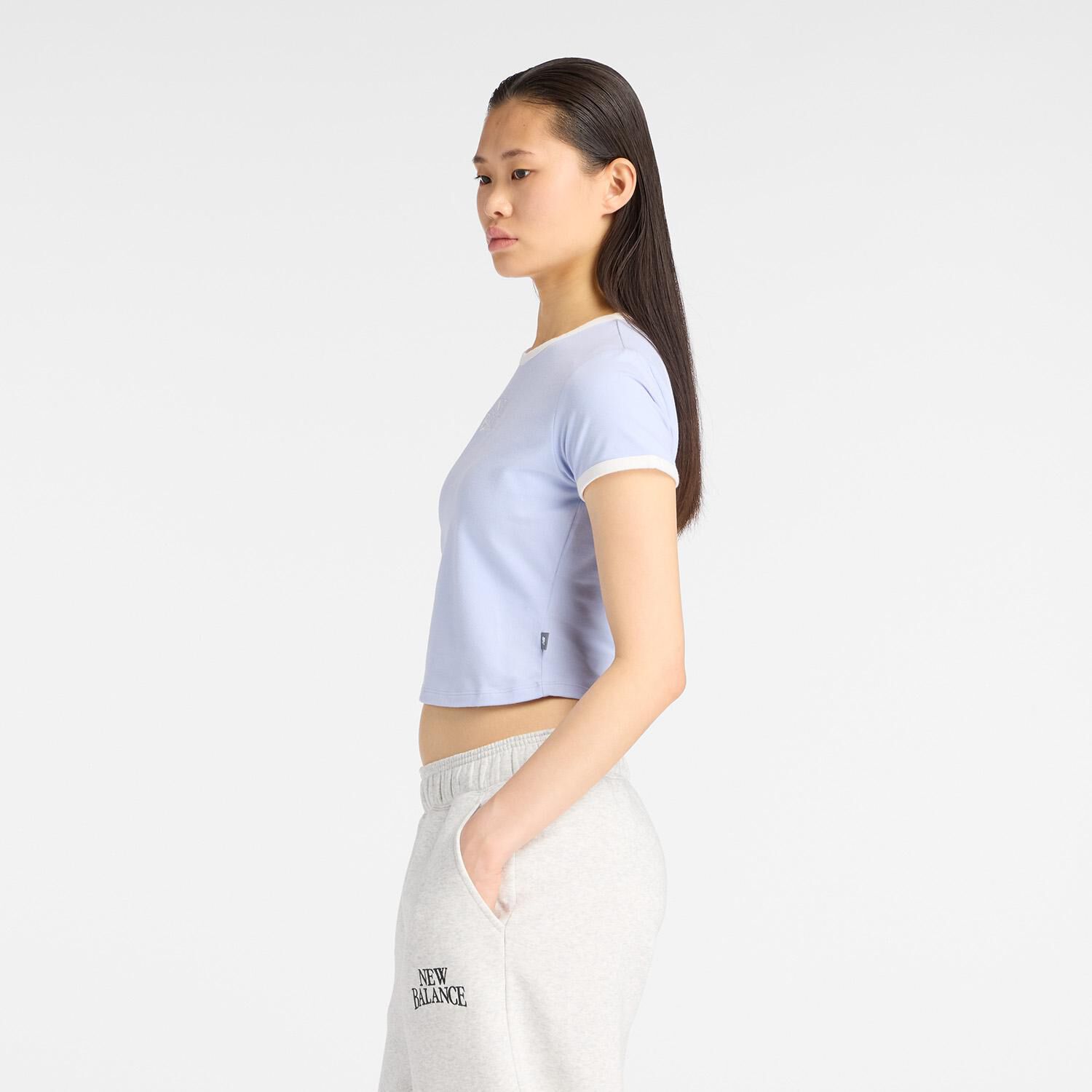 NEW BALANCE 「【NEW BALANCEｳｪｱ】W ﾘﾆｱﾍﾘﾃｰｼﾞﾘﾝｶﾞｰT」|Tシャツ・カットソー|