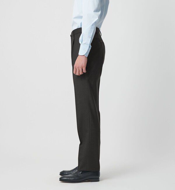 UNITED ARROWS「サージ クリース テーパード １プリーツ スラックス」|スラックス|