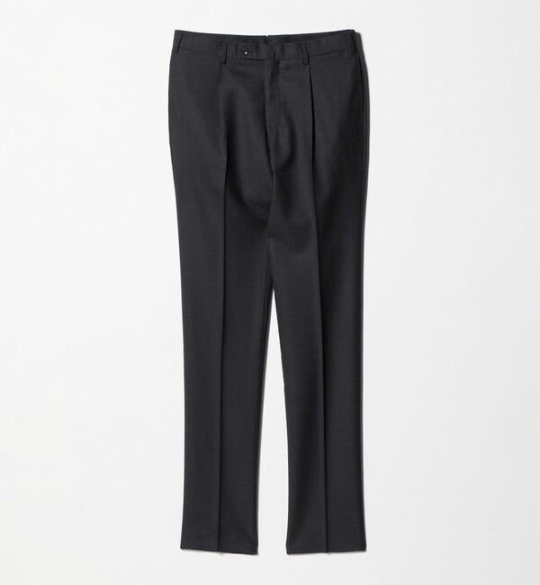 UNITED ARROWS「サージ クリース テーパード １プリーツ スラックス」|スラックス|