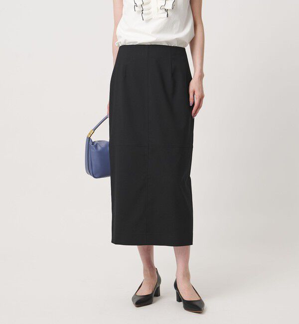 UNITED ARROWS「モク タイト ロングスカート ‐ウォッシャブル‐」|タイト|