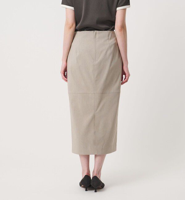 UNITED ARROWS「モク タイト ロングスカート ‐ウォッシャブル‐」|タイト|