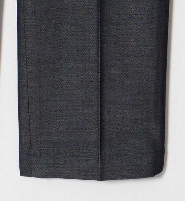 UNITED ARROWS「＜SOVEREIGN＞ グレー シャンブレー ハーフギャザー イージースラックス」|チノ|
