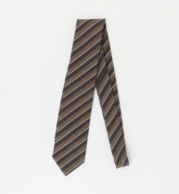 UNITED ARROWS「＜ERRICO FORMICOLA＞カラーレジメンタル ネクタイ」|ネクタイ・蝶ネクタイ|DK.BROWN