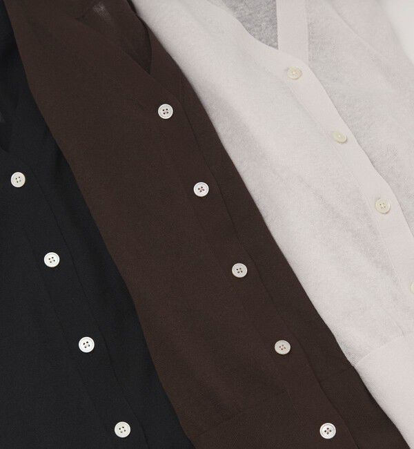 UNITED ARROWS green label relaxing「ビューティーネック2WAYカーデ ウォッシャブル」|カーディガン|
