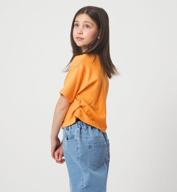 UNITED ARROWS green label relaxing「【WEB限定】サイドギャザー チビ Tシャツ 100cm-160cm」|Tシャツ・カットソー|