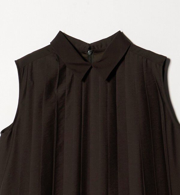 UNITED ARROWS green label relaxing「エリツキ プリーツ ノースリーブ ワンピース」|ワンピース|