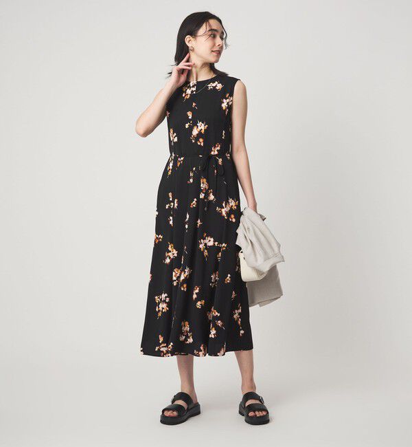 UNITED ARROWS green label relaxing「［size SHORTあり］フラワー テント ワンピース マシンウォッシャブル・接触冷感」|ワンピース|