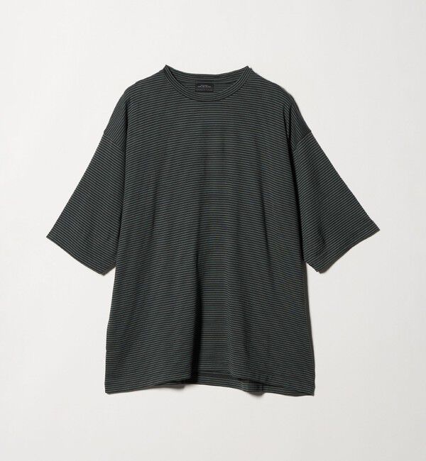 UNITED ARROWS green label relaxing「FINE BASIC ボーダー Super100&rsquo;s ウール 半袖 Tシャツ」|Tシャツ・カットソー|