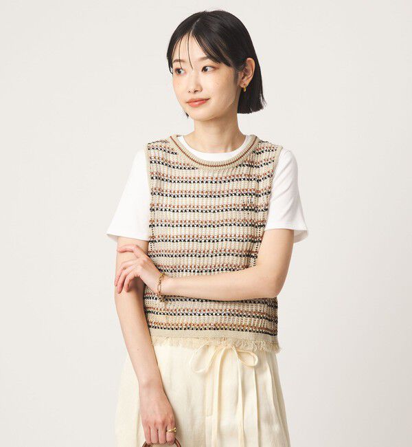 UNITED ARROWS green label relaxing「フリンジ ニット ベスト」|ベスト・ジレ|その他1