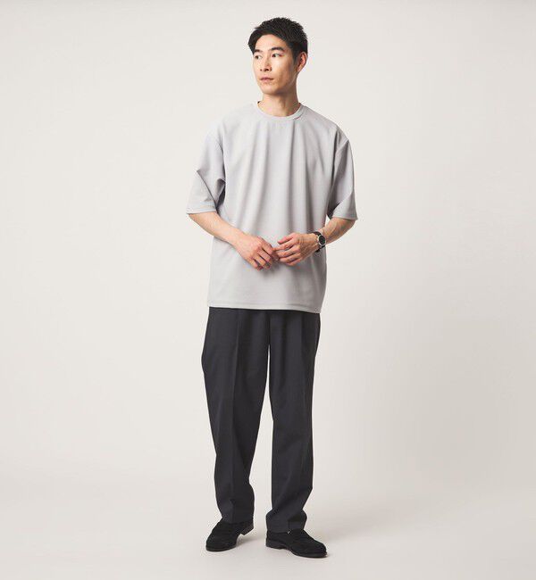 UNITED ARROWS green label relaxing「アムンゼン ツイル クルーネック 半袖 Tシャツ カットソー -吸水速乾・UVカット・抗菌-」|Tシャツ・カットソー|
