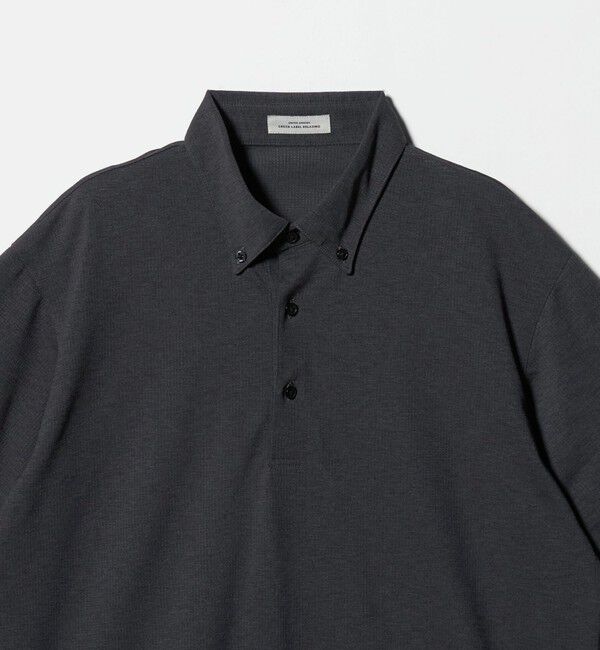 UNITED ARROWS green label relaxing「プライムフレックス ドット メッシュ ボタンダウン ビズポロ ポロシャツ -ストレッチ・吸水速乾・通気性-」|ポロシャツ|