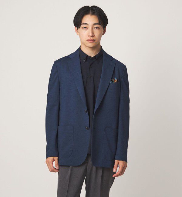 UNITED ARROWS green label relaxing「プライムフレックス ドット メッシュ ボタンダウン ビズポロ ポロシャツ -ストレッチ・吸水速乾・通気性-」|ポロシャツ|