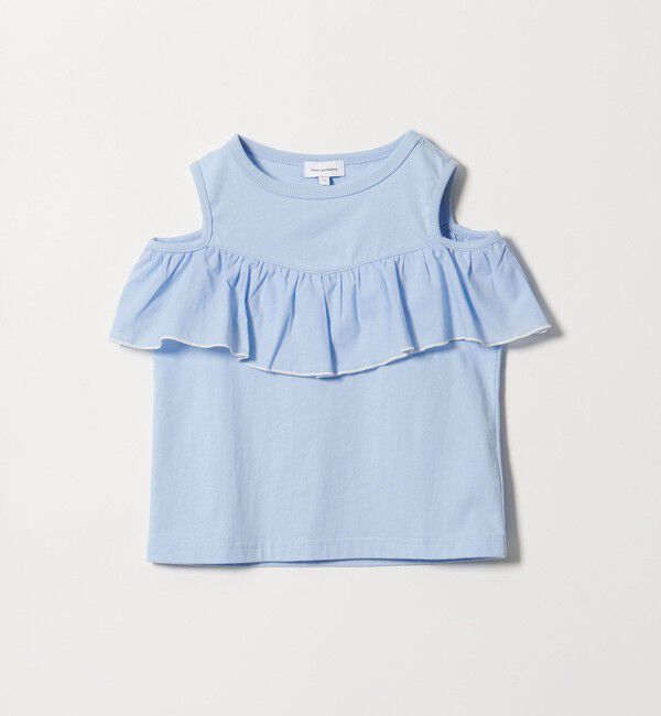 UNITED ARROWS green label relaxing「【スタメンシリーズ】ショルダー ホール Tシャツ / キッズ 100cm-160cm」|Tシャツ・カットソー|LT.BLUE